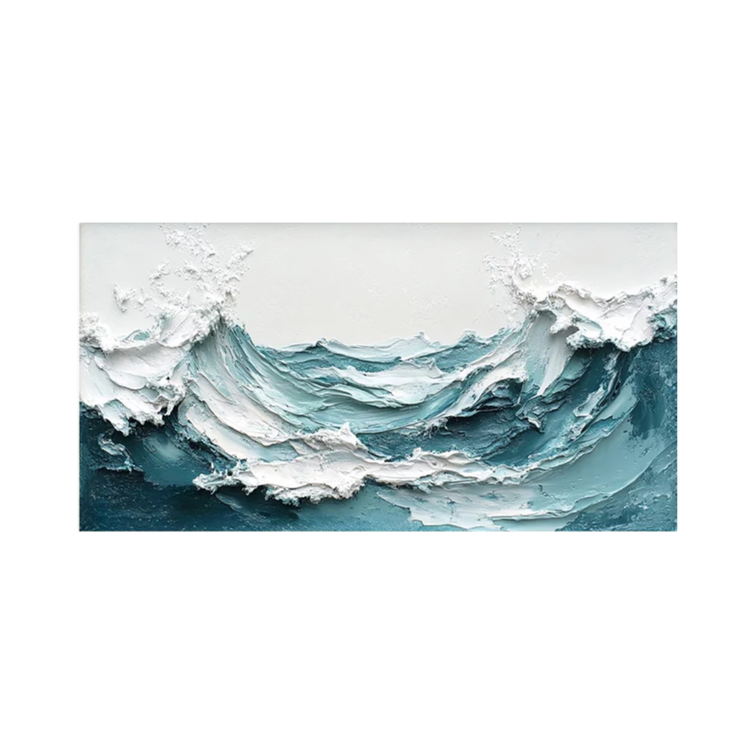 Ocean Majesty Large Textured Wave Wall Art #OS 046
