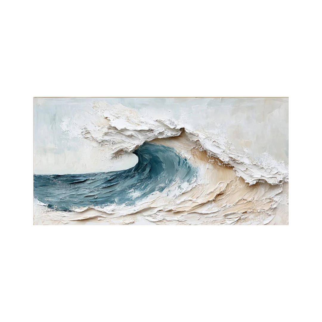 Ocean Majesty Large Textured Wave Wall Art #OS 043