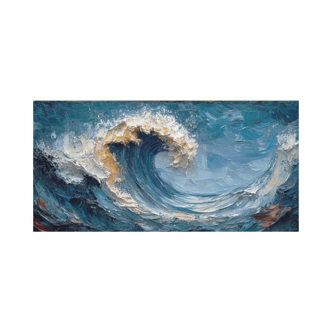 Ocean Majesty Large Textured Wave Wall Art #OS 042