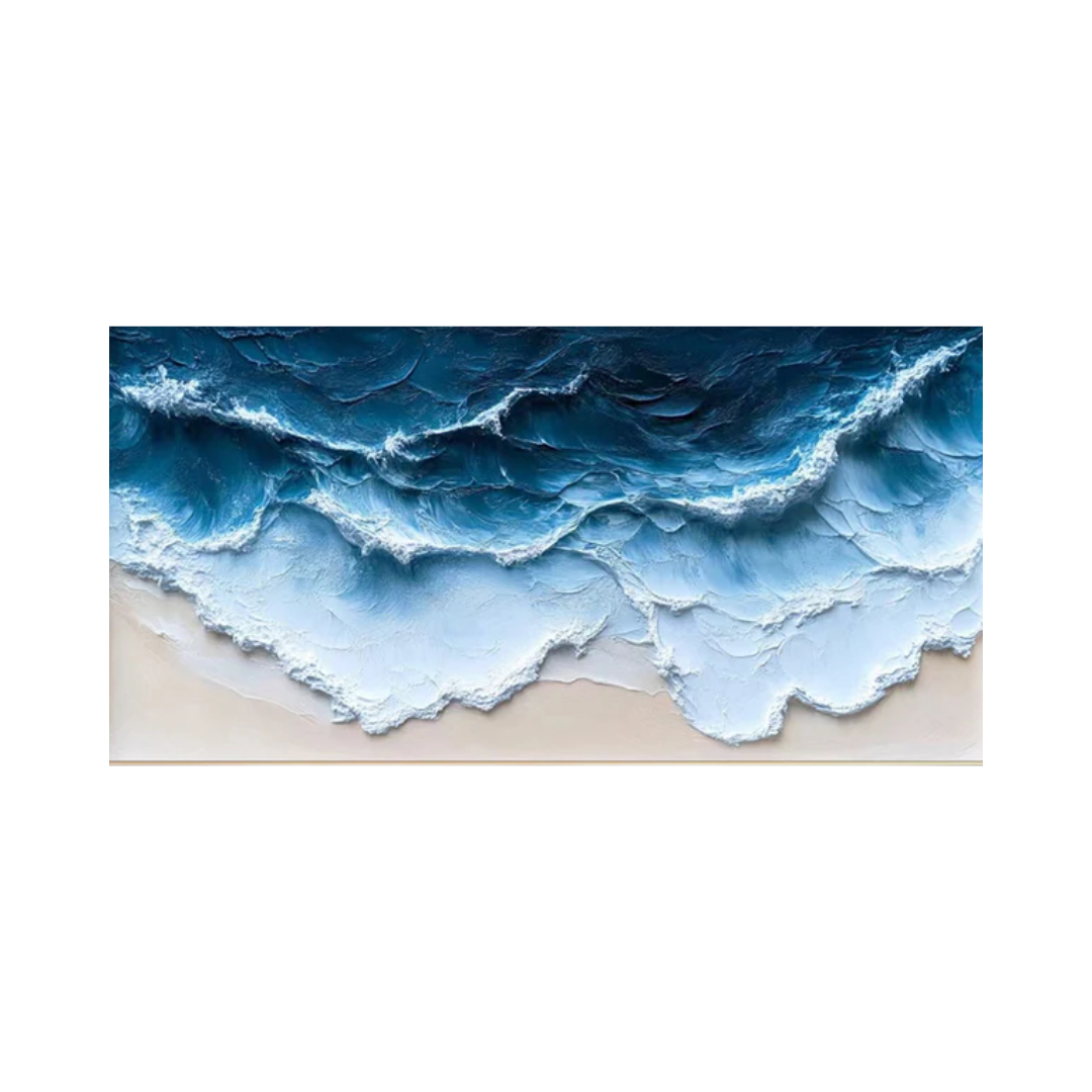 Ocean Majesty Large Textured Wave Wall Art #OS 040