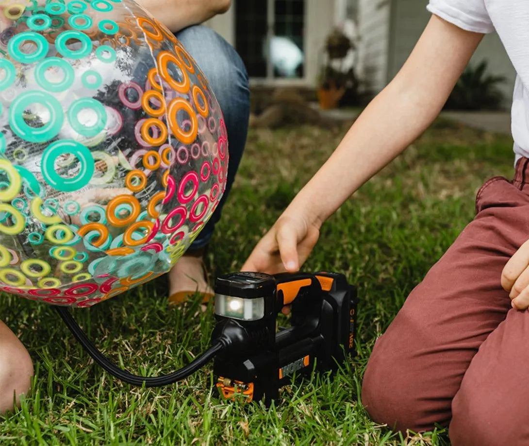 20V MAX Cordless Multi-Function Air Pump Inflator (1 x 2.0aH Battery and 1 x Charger Included) - Black